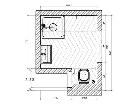 plan salle de bains petit espace