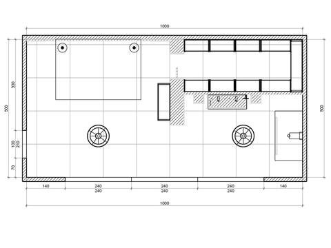 plan de salle de bains suite parentale